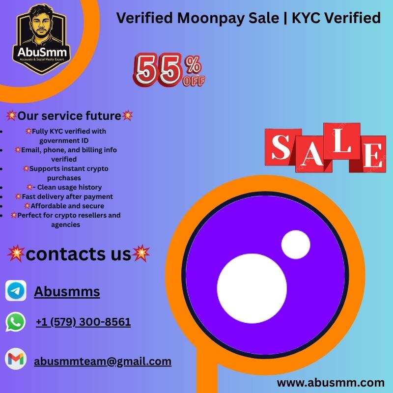 Verified Moonpay Sale | KYC Verified