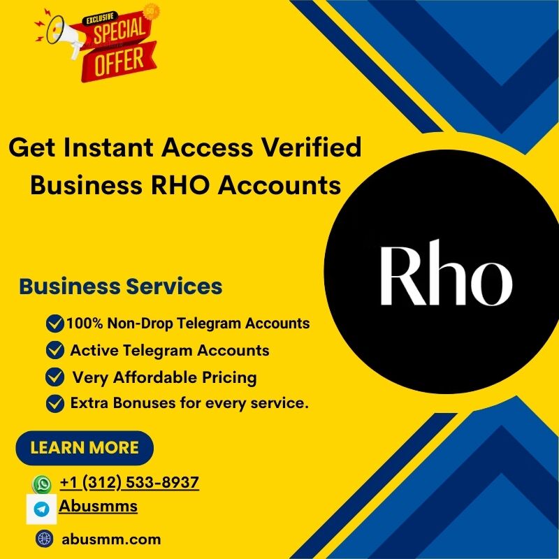Get Instant Access Verified Business RHO Accounts